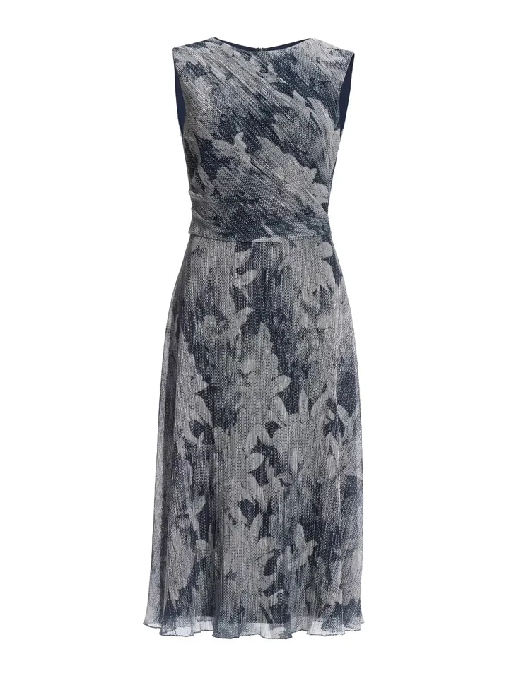 SWING Vestido marino / gris