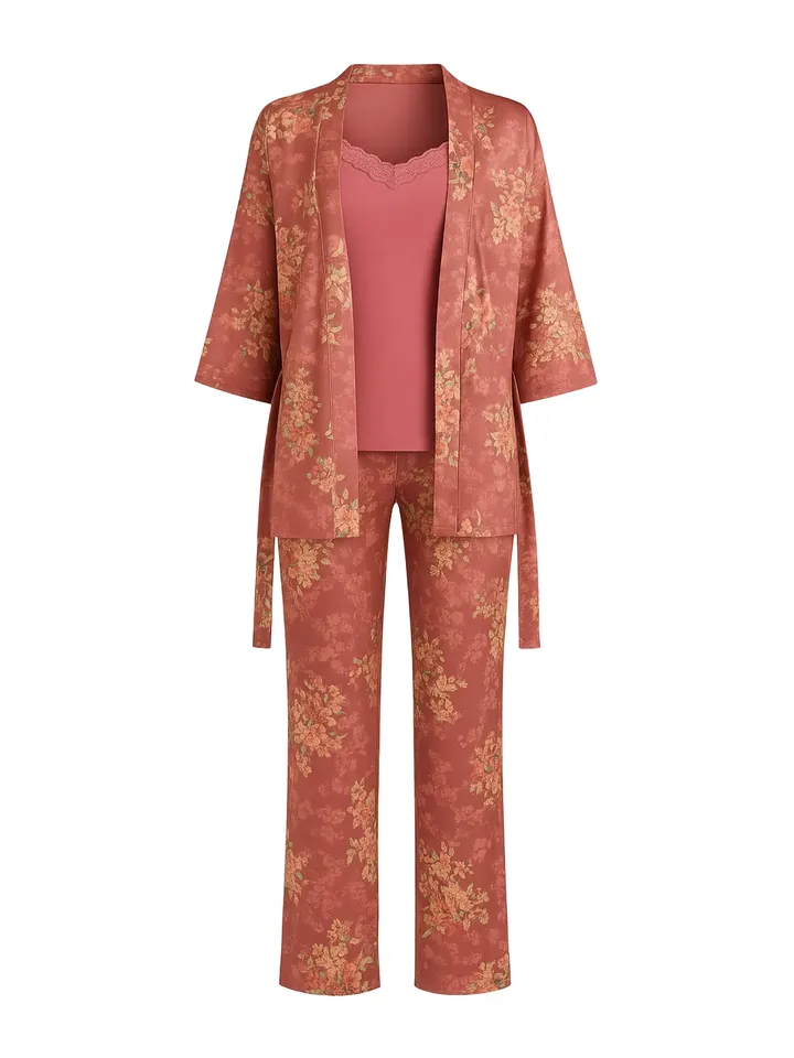 Goldenbay Pijama 'Dandelion' altrosa / rosa pastel