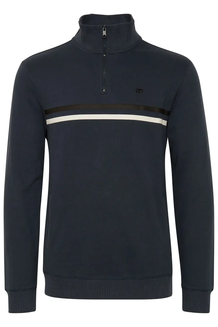 BLEND Sudadera 'JANNES' azul / blanco