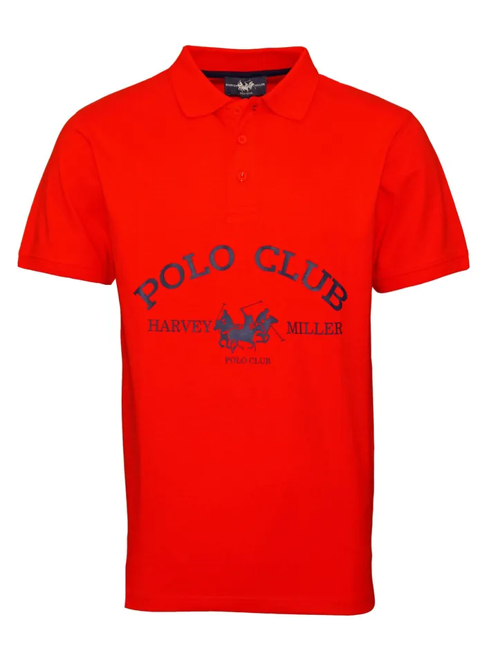 HARVEY MILLER Camiseta  azul / rojo