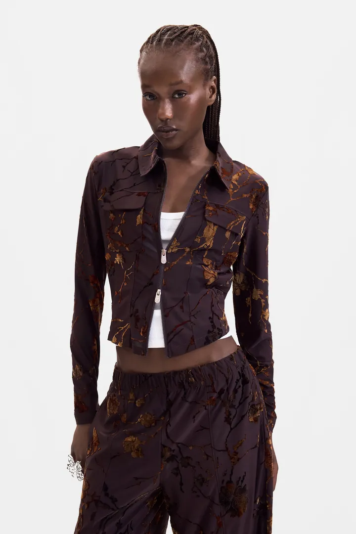 Desigual, Camiseta Punto Manga Larga, Mujer, Poliester, MarróN, L