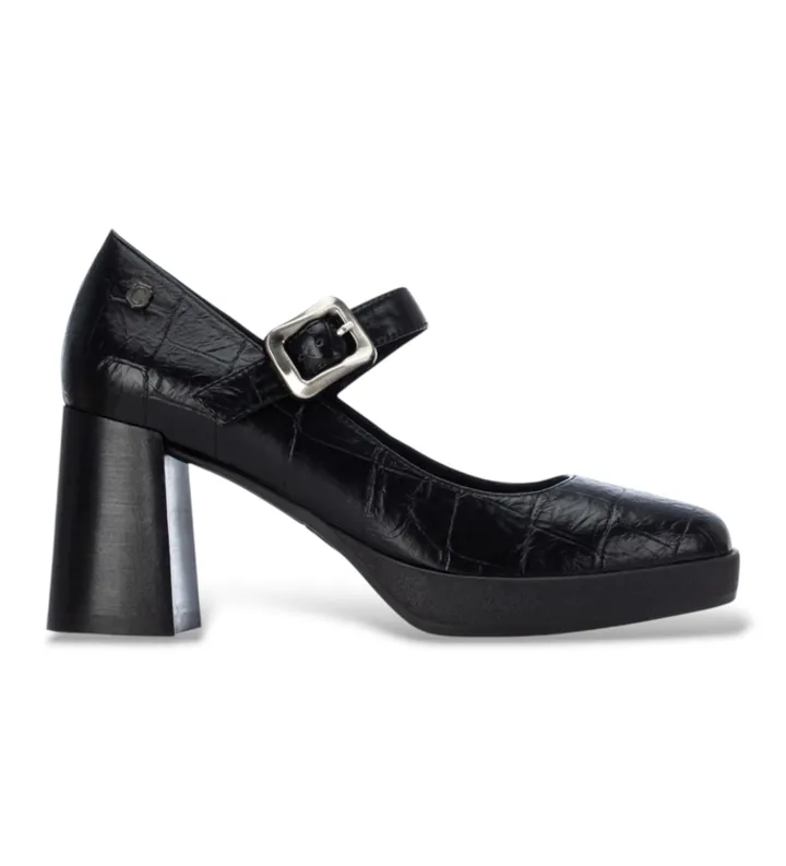 Carmela para mujer. 16430401-NEGRO Zapatos 164304 negro (36), 5 a 8cm, Hebilla, Casual, Clásico