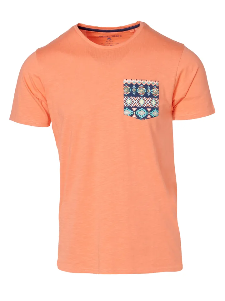 KOROSHI Camiseta  crema / navy / menta / albaricique