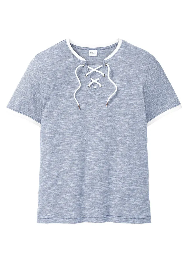 Camiseta de algodón orgánico con cordones
