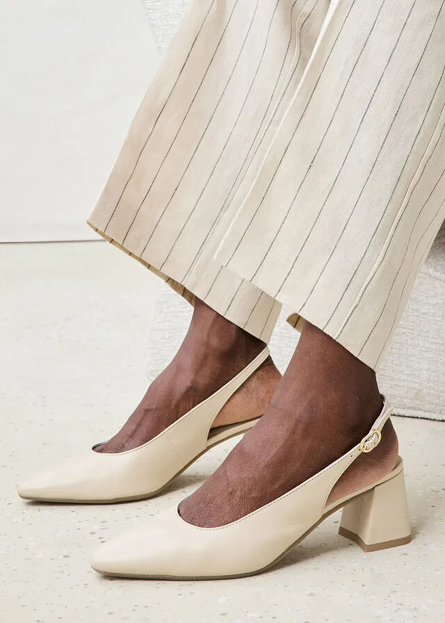 Tacones de piel