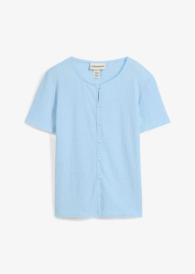 Camiseta con estructura y botones