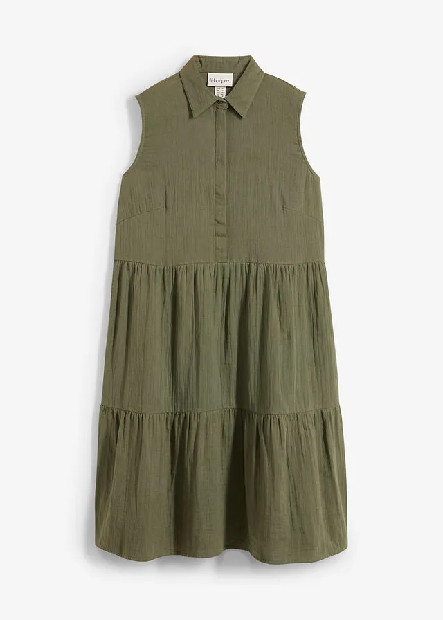 Vestido tipo túnica de muselina ligera