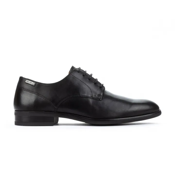 Pikolinos para hombre. M7J-4187XL Zapatos Bristol negro (48), Piel, Plano, Cordones, Casual