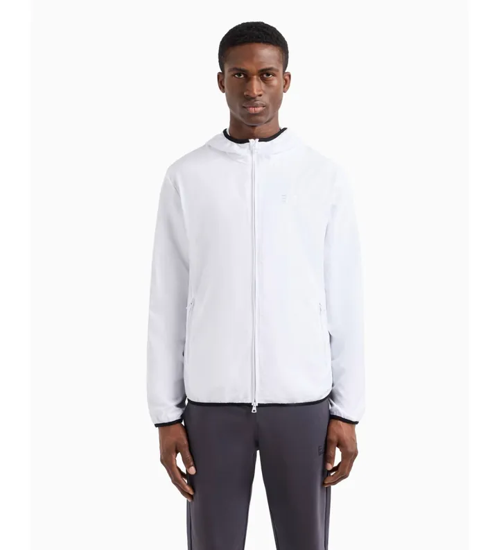 EA7 para hombre. 8NPB22_PNGRZ Chaqueta bomber blanco (3XL), Casual, Poliéster