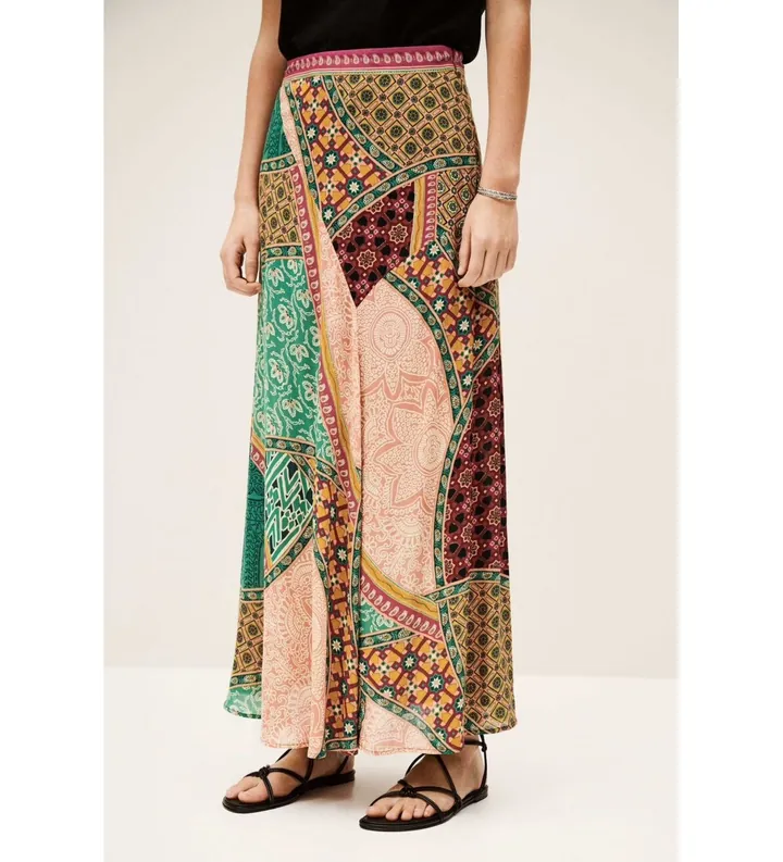 BA&SH para mujer. 1E25FANC Falda Fancy multicolor (34), Casual, Viscosa