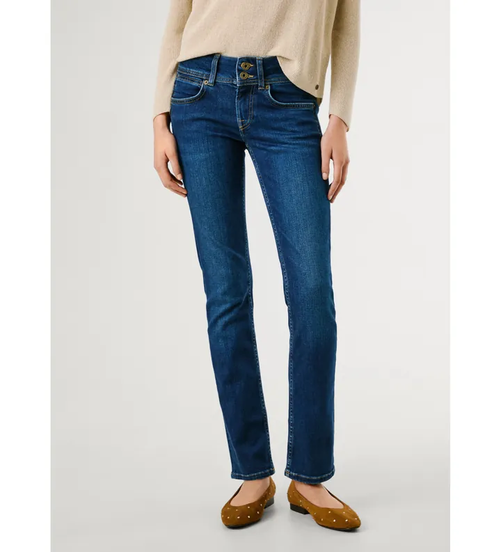 Pepe Jeans para mujer. PL2047295AB Jeans Slim Venus azul (26/30), Casual, Algodón, Denim