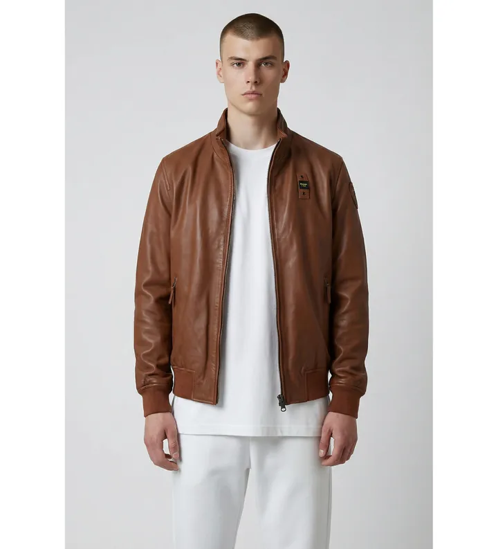 Blauer para hombre. 26SBLUL02441 Chaqueta de Piel Coniston marrón (M), Casual