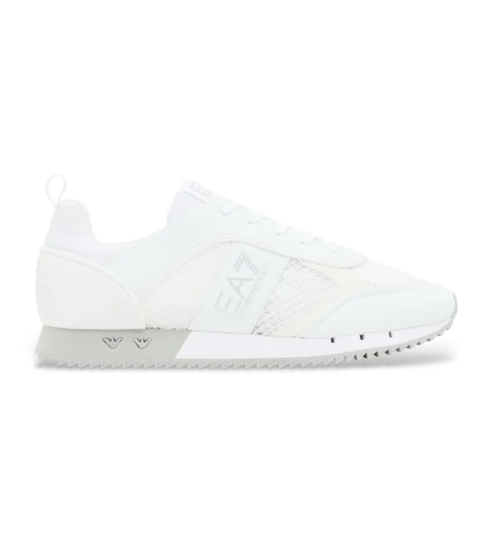 EA7 para mujer. 7X000334_AF18610 Zapatillas Laces marrón (37 1/3), Blanco, Plano, Cordones, Casual