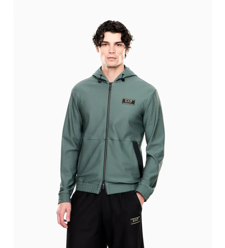 EA7 para hombre. 7M001339_AF21099 Chaqueta Premium Label verde (3XL), Casual, Poliéster
