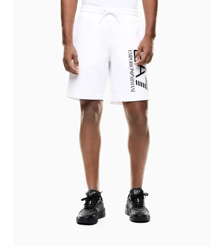EA7 para hombre. 7M001414_AF22266 Shorts Core Identity blanco (L), Casual, Deportivo, Algodón, Sportswear, Multideporte