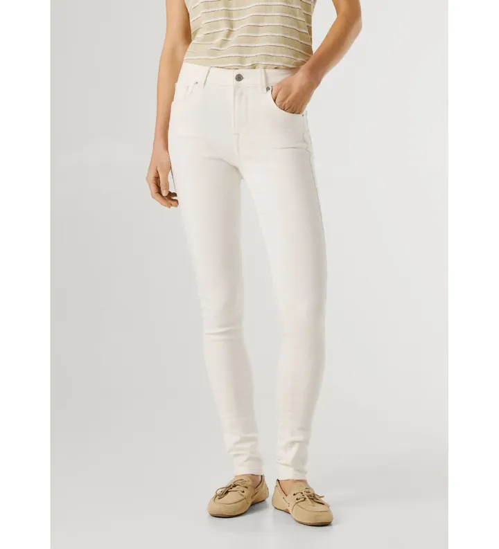 Pepe Jeans para mujer. PL20472881CC Jeans Skinny Regent blanco (28/30), Casual, Algodón