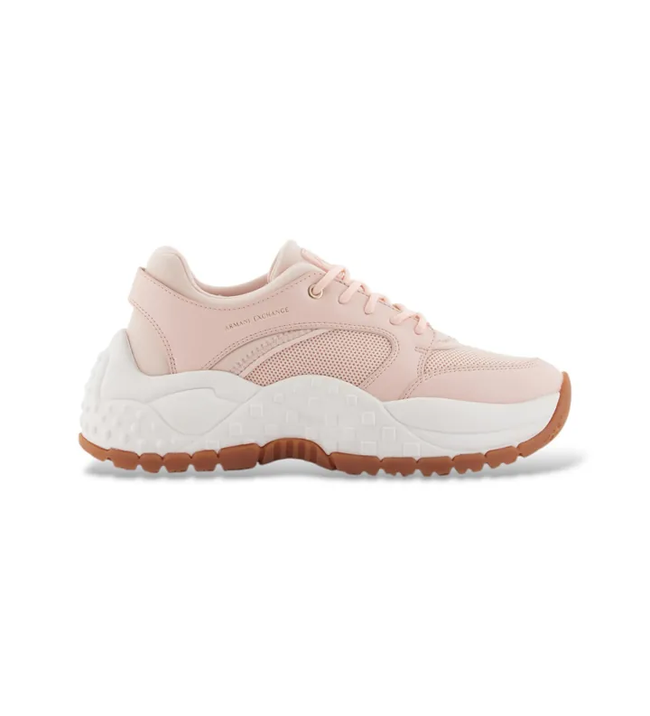 A|X Armani Exchange para mujer. XW002227AF21430U4104 Zapatillas Sporty Style rosa (35), 3 a 5cm, Cordones, Deportivo