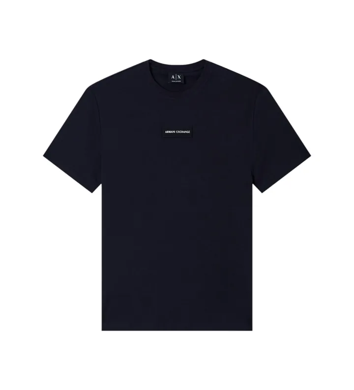 A|X Armani Exchange para hombre. XM002471AF10356UB101 Camiseta casual marino (L), Verde, Algodón, Manga corta