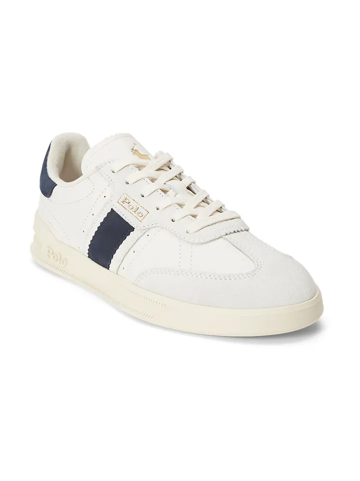 Polo Ralph Lauren Zapatillas deportivas bajas 'HTR AERA' marino / oro / offwhite