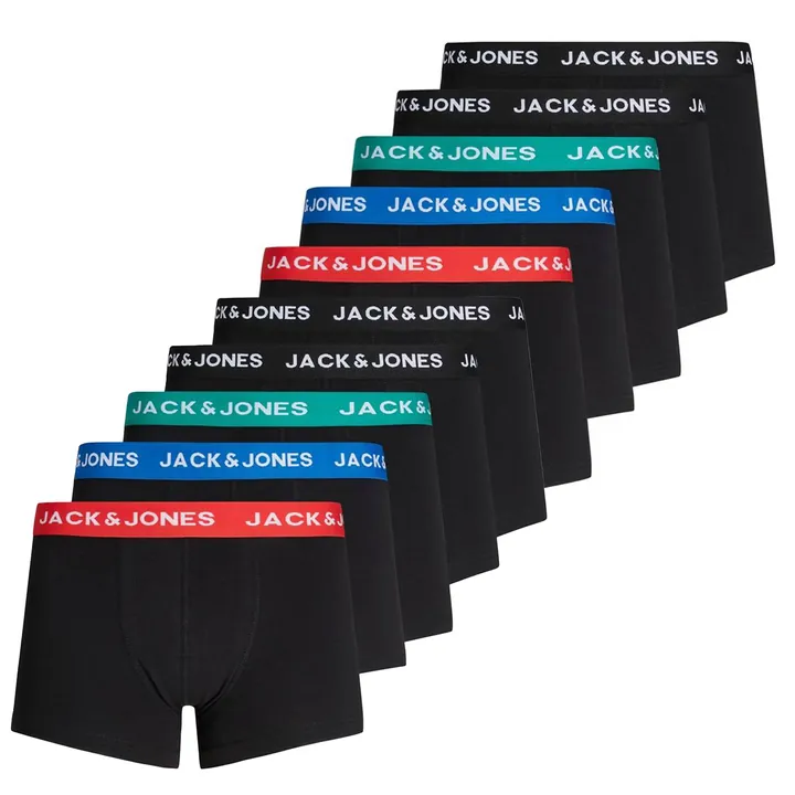 JACK & JONES Calzoncillo boxer mezcla de colores / negro