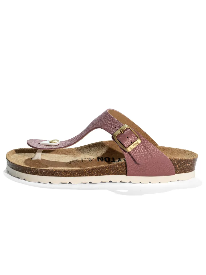 Bayton Sandalias de dedo 'Mercure'  beige oscuro