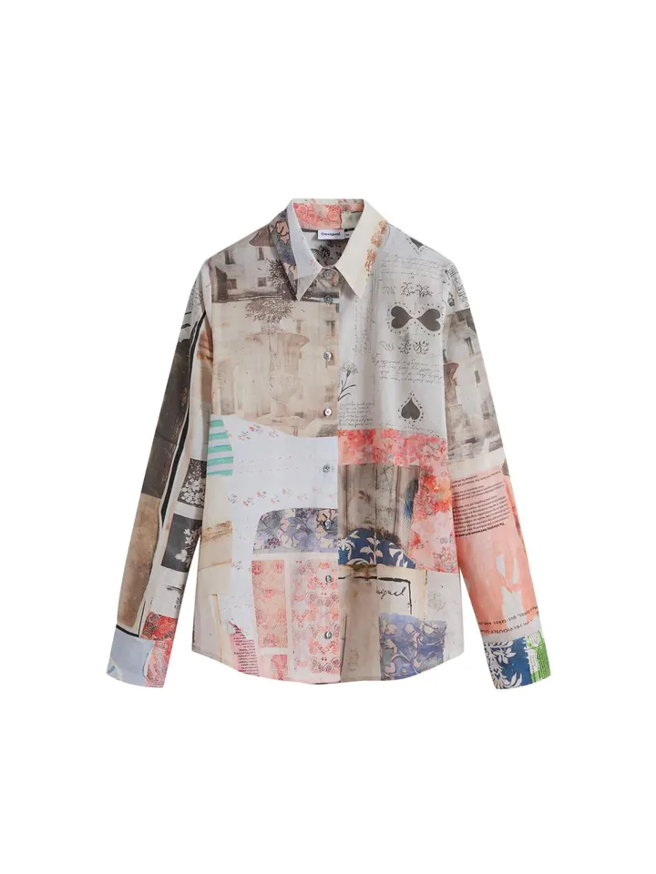 Desigual Camiseta  mezcla de colores