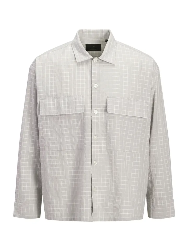 JACK & JONES Camisa 'JPRBLATRAVIS'  gris plateado