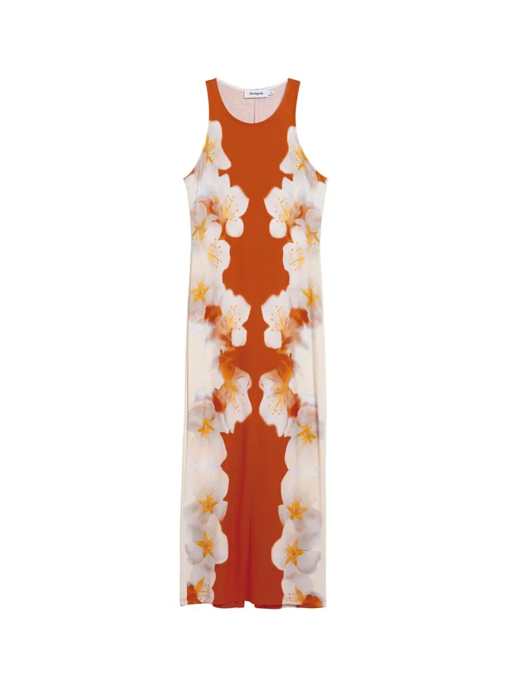 Desigual Vestido  amarillo / naranja / blanco