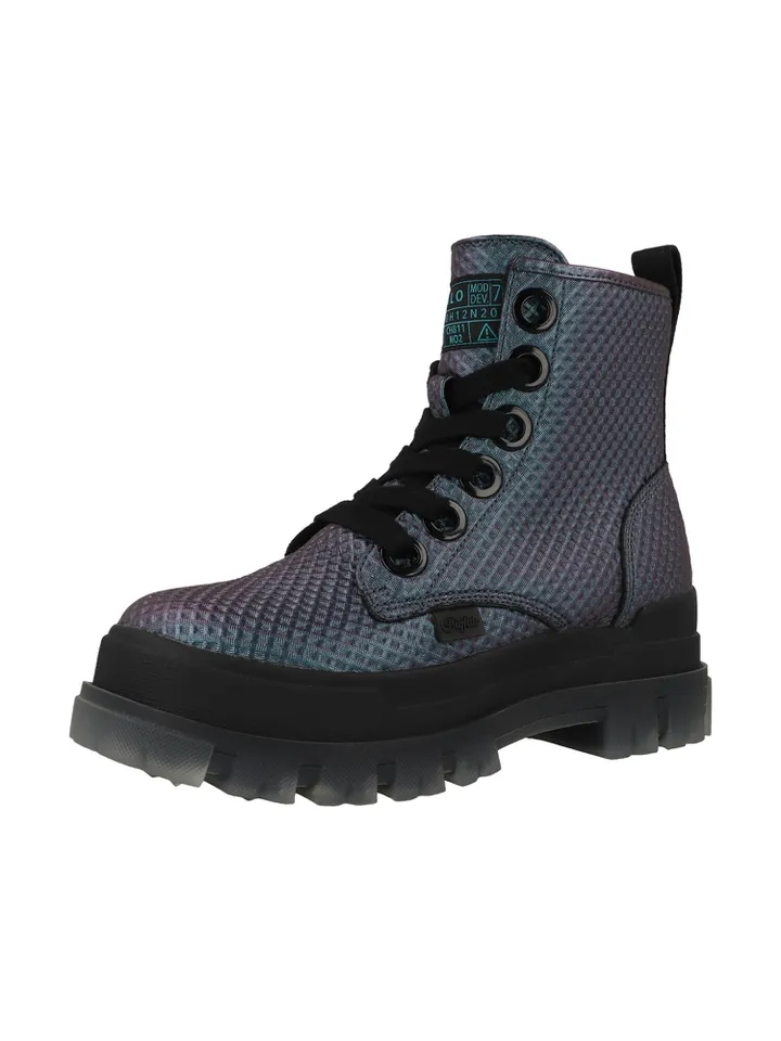 BUFFALO Botines con cordones 'Aspha'  navy / negro