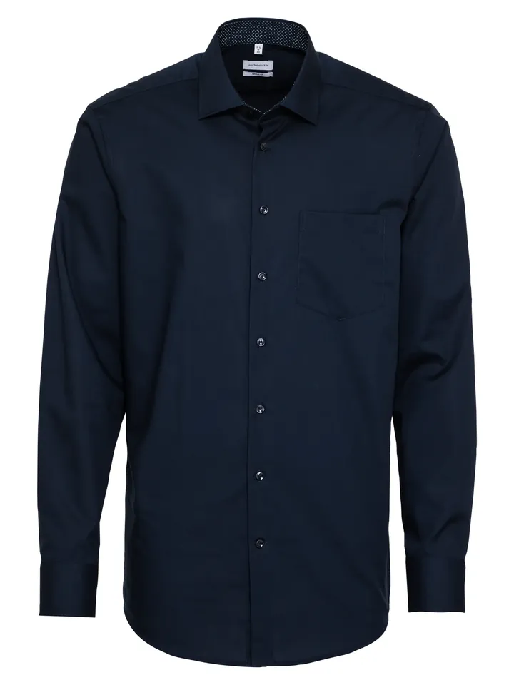 SEIDENSTICKER Camisa de negocios 'Modern' azul noche