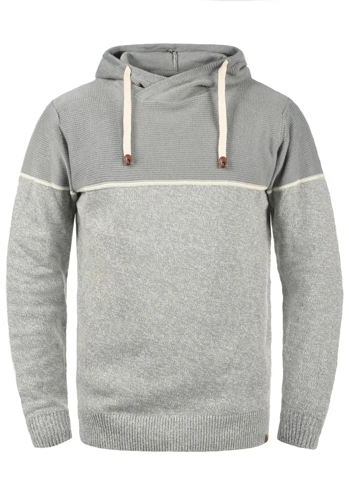 INDICODE JEANS Jersey 'Lynde'  gris / gris claro / offwhite