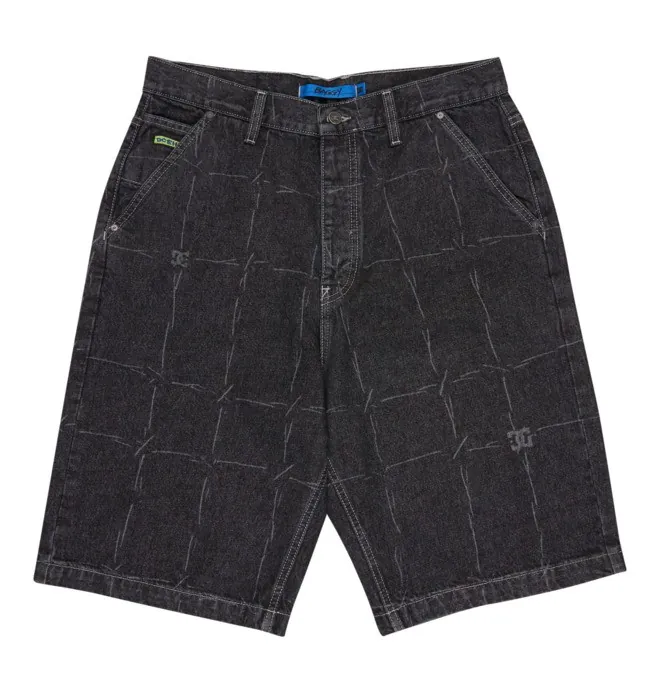 Baggy - Jort Vaquero Negro Hombre