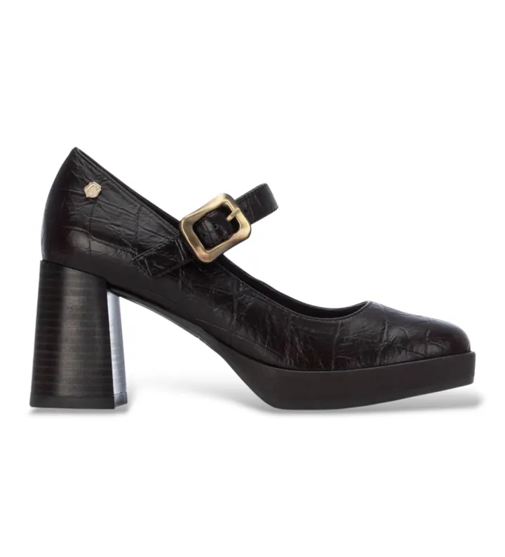 Carmela para mujer. 16430402-MARRON Zapatos 164304 marrón (36), 5 a 8cm, Hebilla, Casual, Clásico