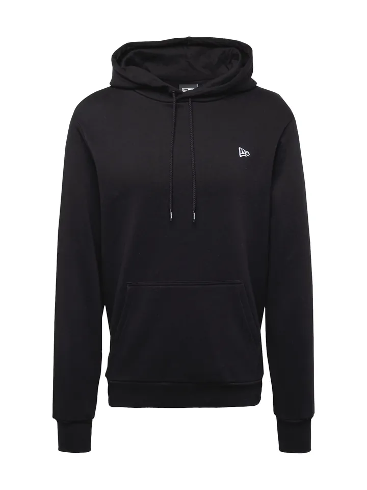 NEW ERA Sudadera 'ESSENTLS' negro / blanco