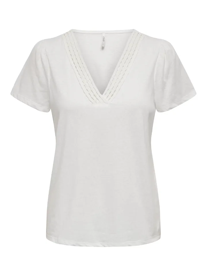 ONLY Camiseta 'ONLBenita' blanco