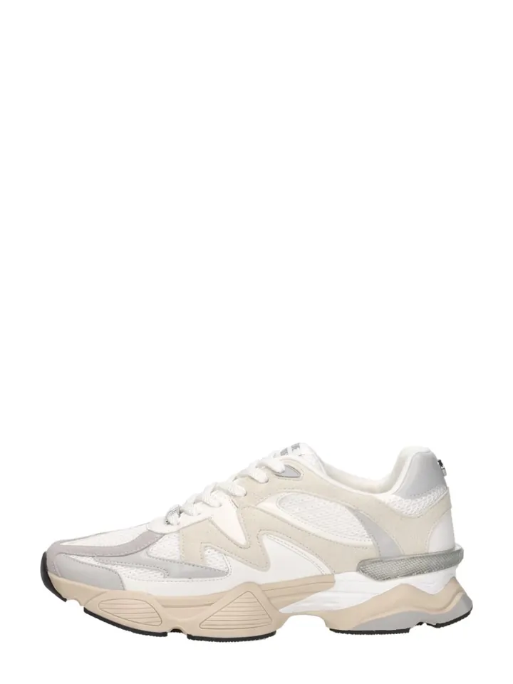 STEVE MADDEN Zapatillas deportivas bajas 'Speeder' gris claro / blanco / blanco natural