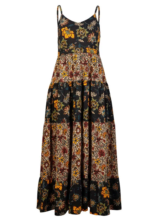 Vestido largo con volantes