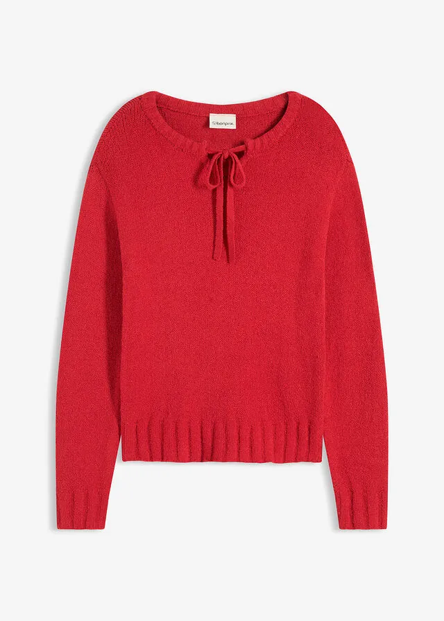 Jersey de punto grueso con cordón