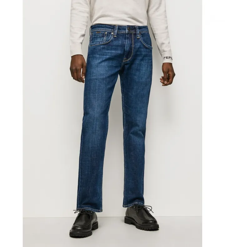 Pepe Jeans para hombre. PM206318DM0 Jeans Cash Azul (28/32), Casual, Algodón Orgánico, Sostenible