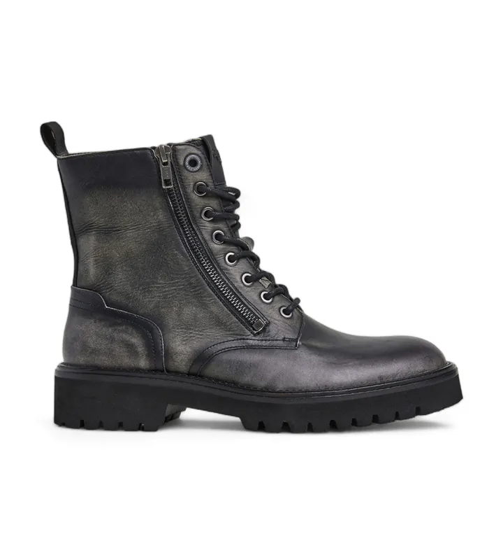 Pepe Jeans para hombre. PMS50253 Botas de Piel Durham negro (43), Plano, Cremallera, Casual