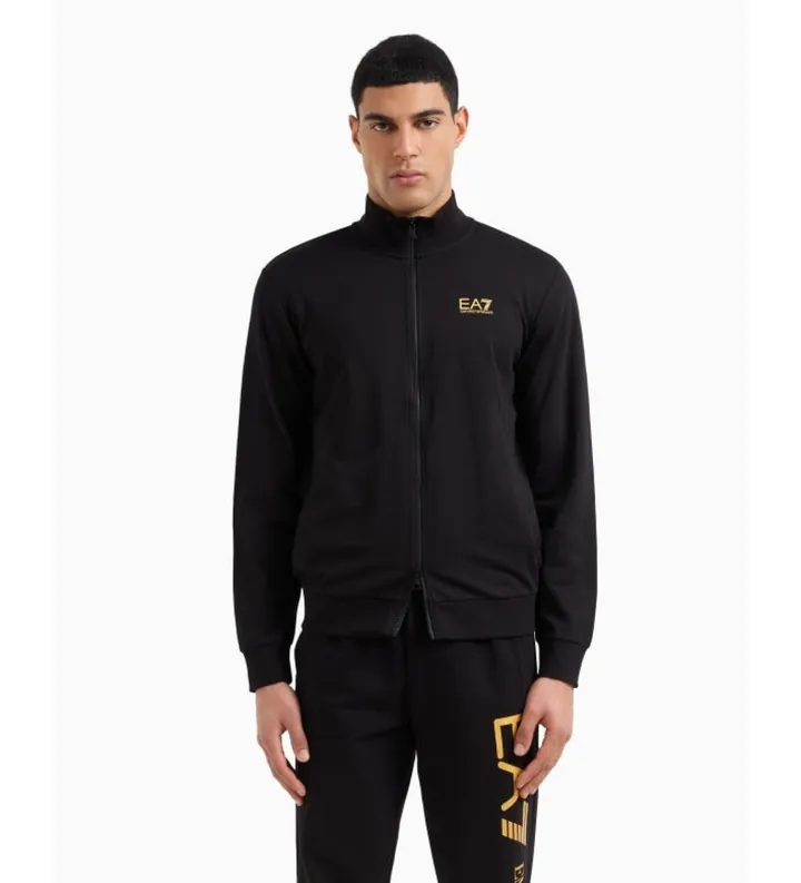 EA7 para hombre. 8NPM31_PJVRZ Sudadera Core Identity negro (M), Casual, Deportivo, Algodón, Multideporte