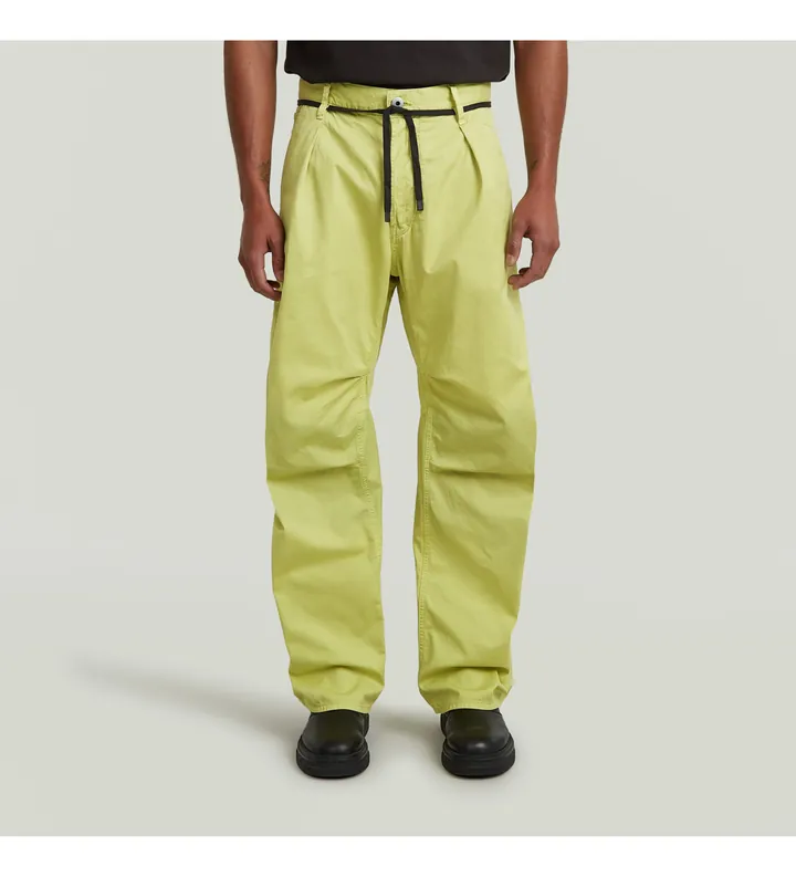 G-Star para hombre. D24487-D947-H160 Pantalón 3D plisado verde (32/30), Casual, Algodón, Sostenible