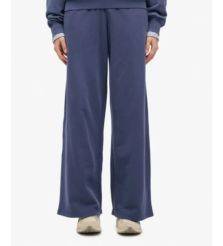 Superdry para mujer. W7011219A Pantalón Jogger Athletic Essentials Logo Garment Dyed azul (L), Casual, Algodón