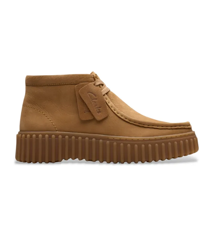 Clarks para mujer. 26179359 Botines de piel Torhill Moss Light marrón (35.5), 1 a 3cm, Cordones, Casual