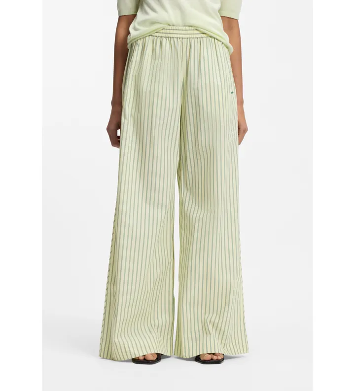 BOSS para mujer. 50559237 Pantalón Tiplyn verde (34), Casual, Algodón