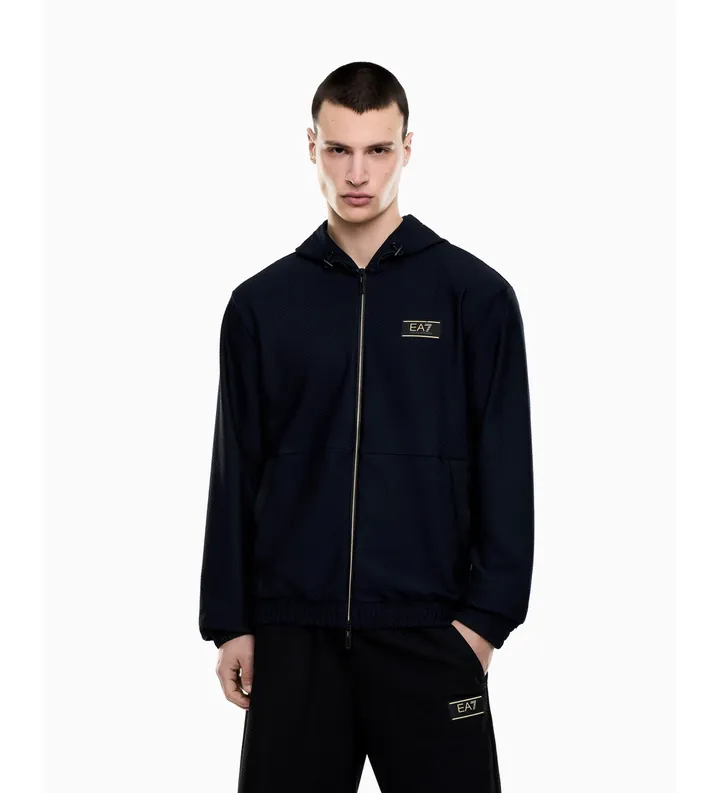 EA7 para hombre. 7M001339_AF21099 Sudadera Premium Label marino (XL), Casual, Deportivo, Poliéster
