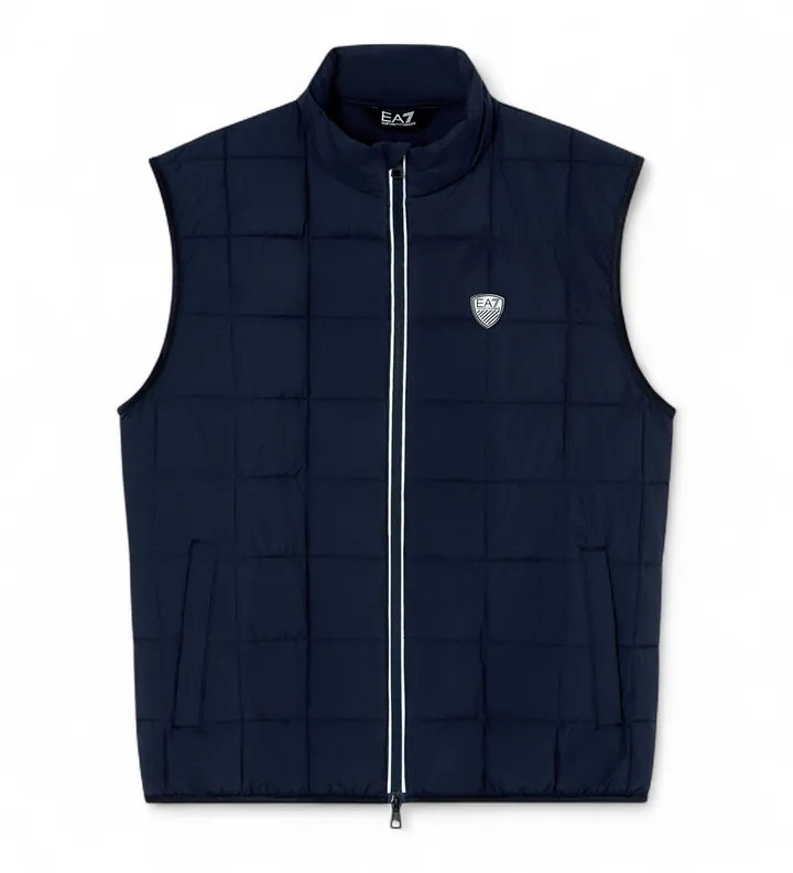 EA7 para hombre. 7M001512_AF21509 Chaleco premium shield M marino (3XL), Blanco, Casual, Poliéster, Sin mangas / Tirantes