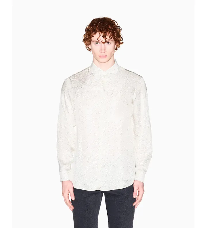A|X Armani Exchange para hombre. XM002280AF13235F1172 Camisa Technical beige (L), Casual, Viscosa, Manga larga