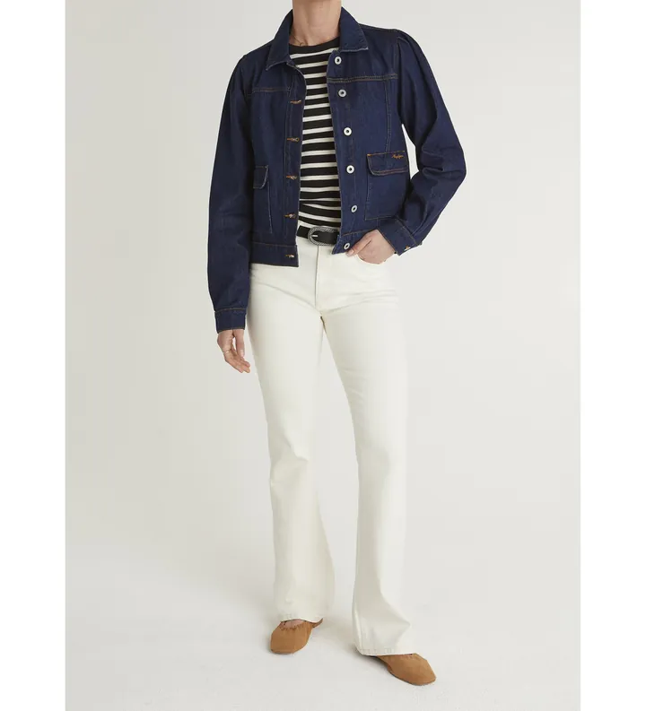 Pepe Jeans para mujer. PL20473351CB Pantalón Flare Dion blanco roto (28/32), Casual, Algodón