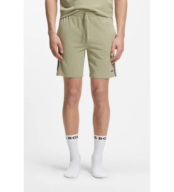 BOSS para hombre. 50566956 Shorts Unique verde (L), Homewear, Algodón